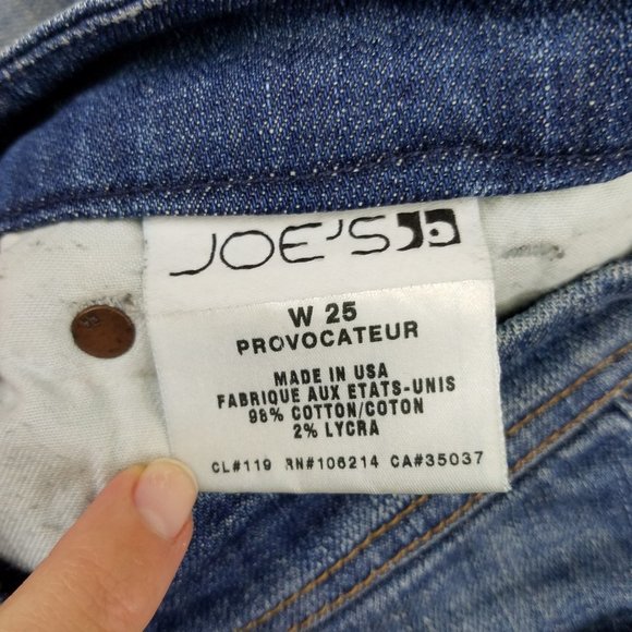 Joes Jeans Boot Cut Provocateur Whiskered Preppy Casual Cotton Classic Denim 25 - Picture 4 of 9